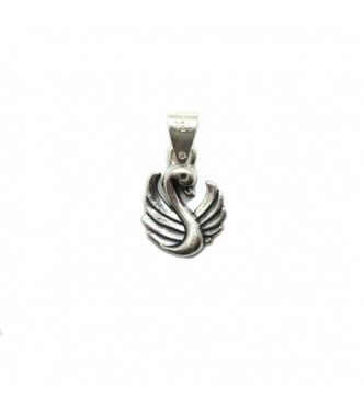 PE001376 Genuine sterling silver pendant charm solid hallmarked 925 Swan